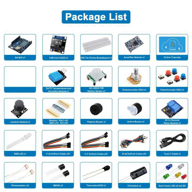 UNO R4 WiFi Compatible Develop - đánh giá và giá Science Project Kit